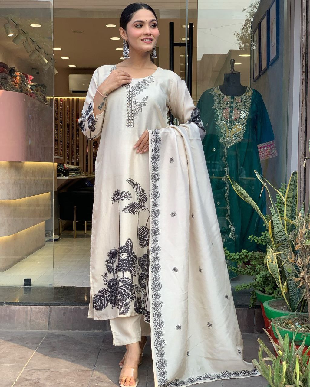 Rayon Slub Kurta with Pant Set – Comfort Meets Style