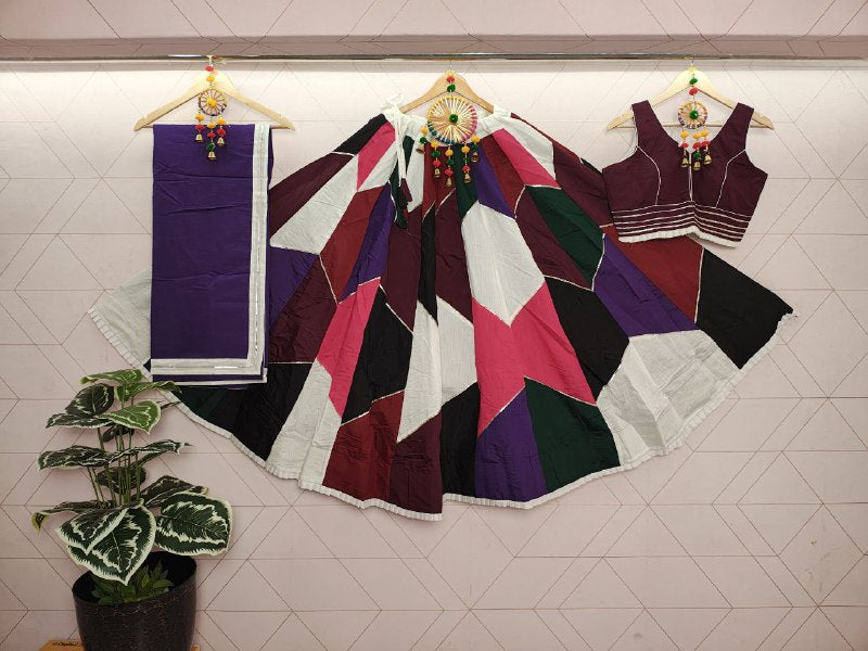 Vibrant Multicolour Lehenga Choli for Navratri Garba Nights