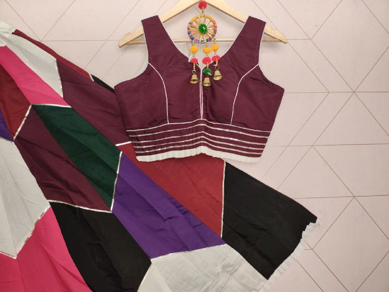 Vibrant Multicolour Lehenga Choli for Navratri Garba Nights