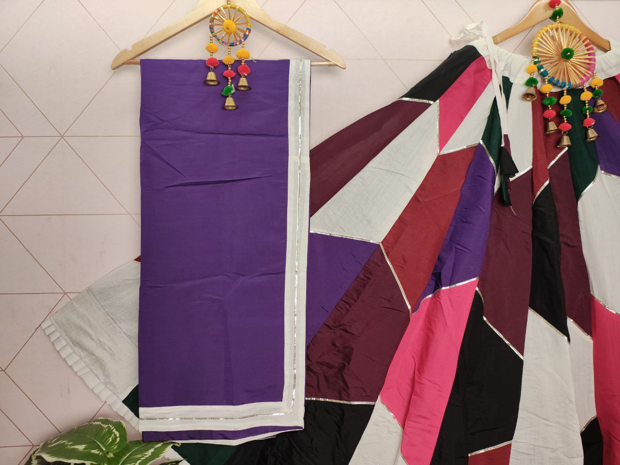 Vibrant Multicolour Lehenga Choli for Navratri Garba Nights