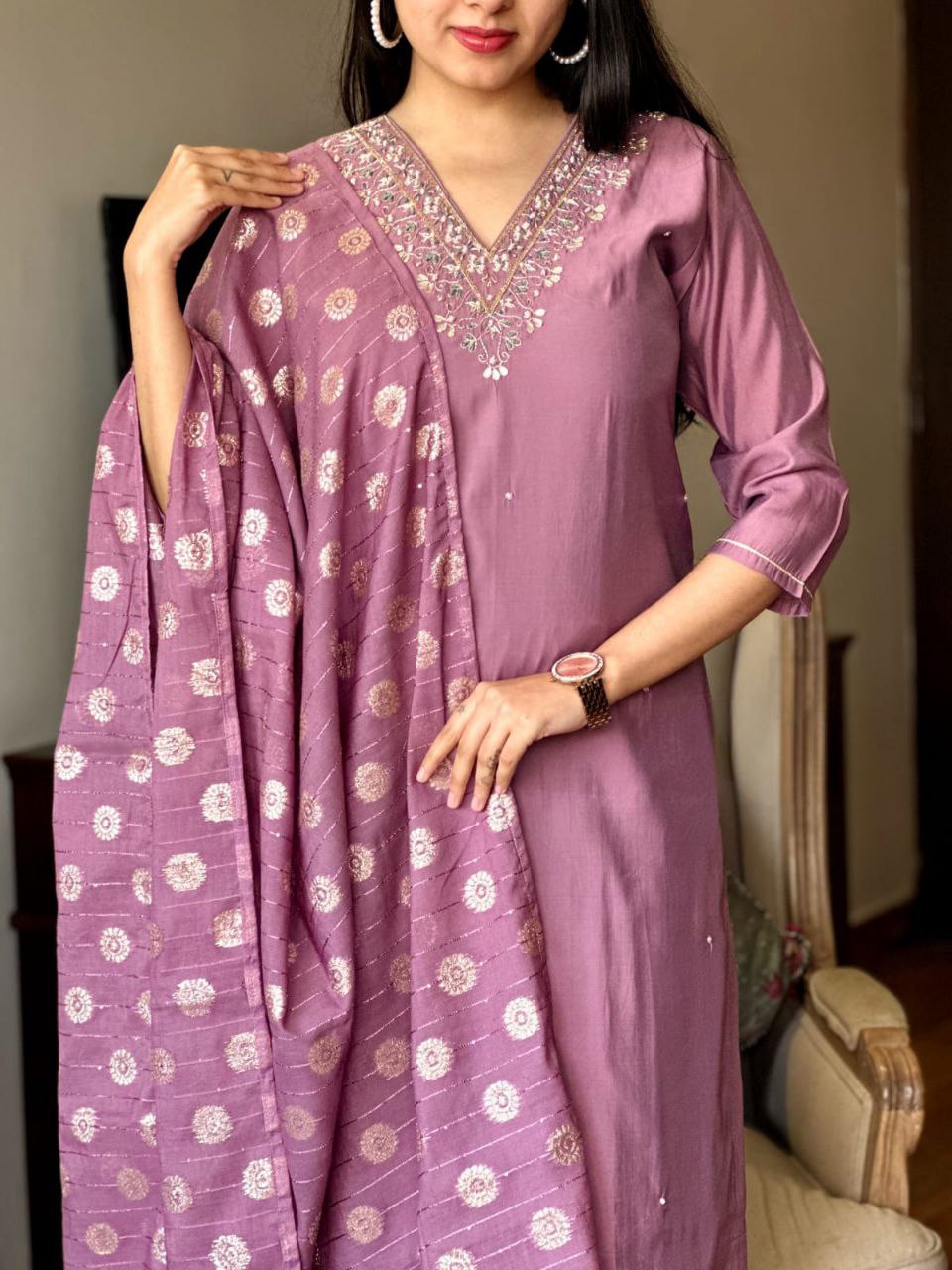 KRUTI DUPATTA SET WITH GEORGETTE