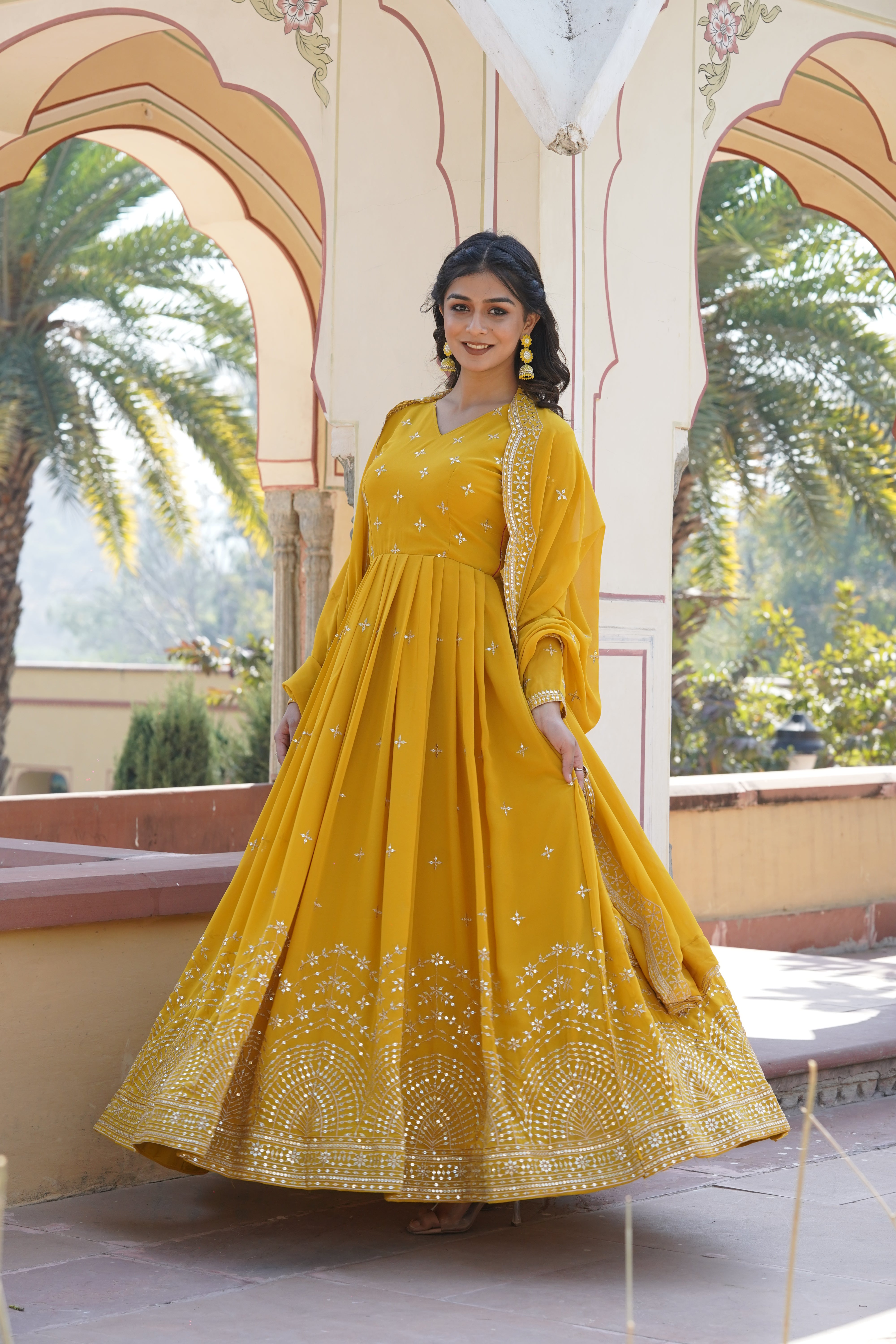Royal Elegance Anarkali Suit in Georgette