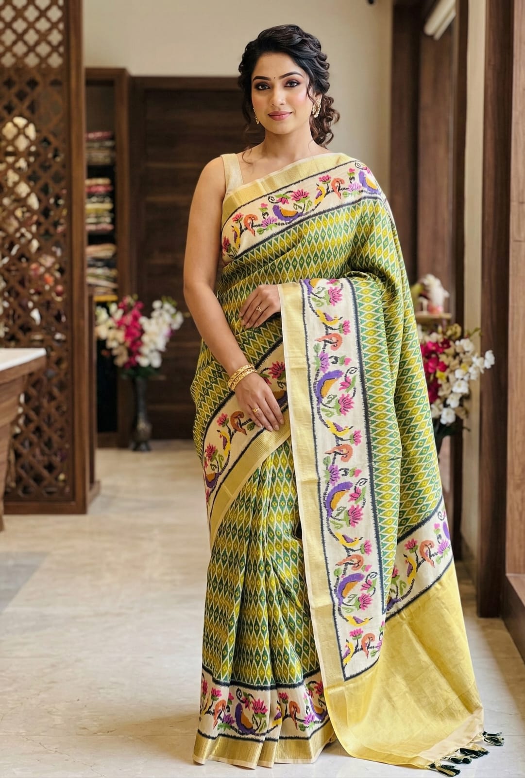 Trendy Ethnic Saree with Unique Patterns