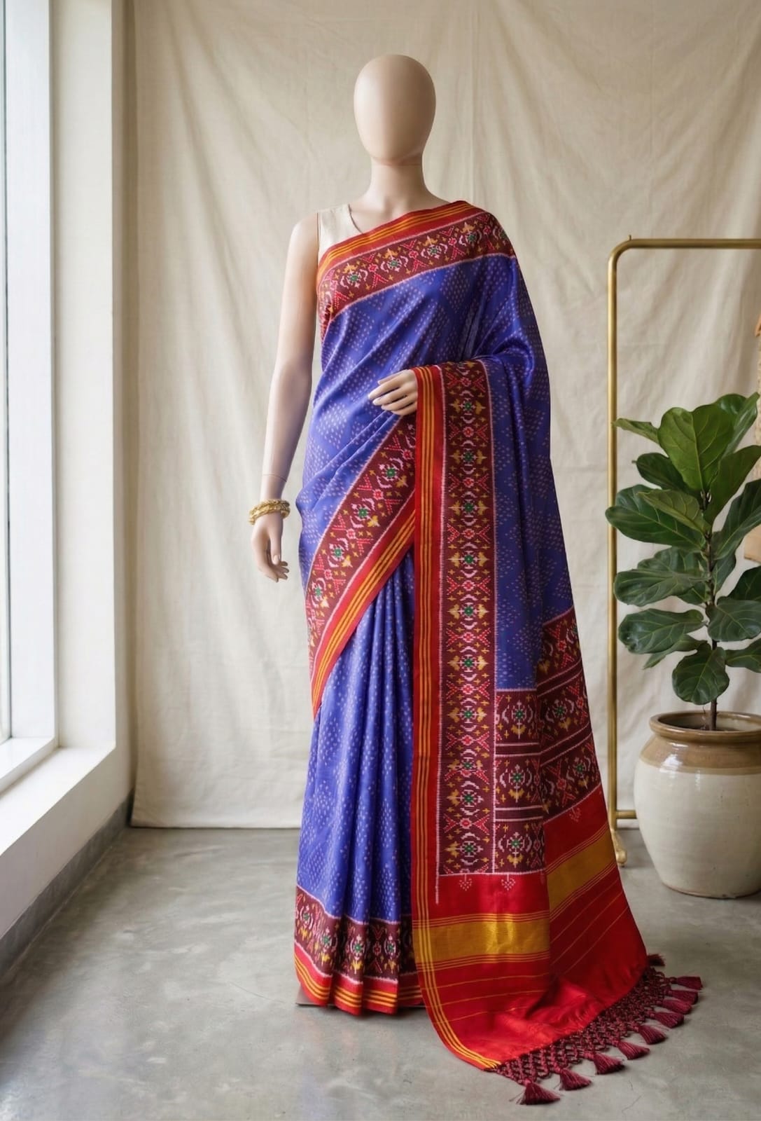 ✨ PREMIUM SOFT PURE PATOLA SILK BANDHANI SAREE ✨